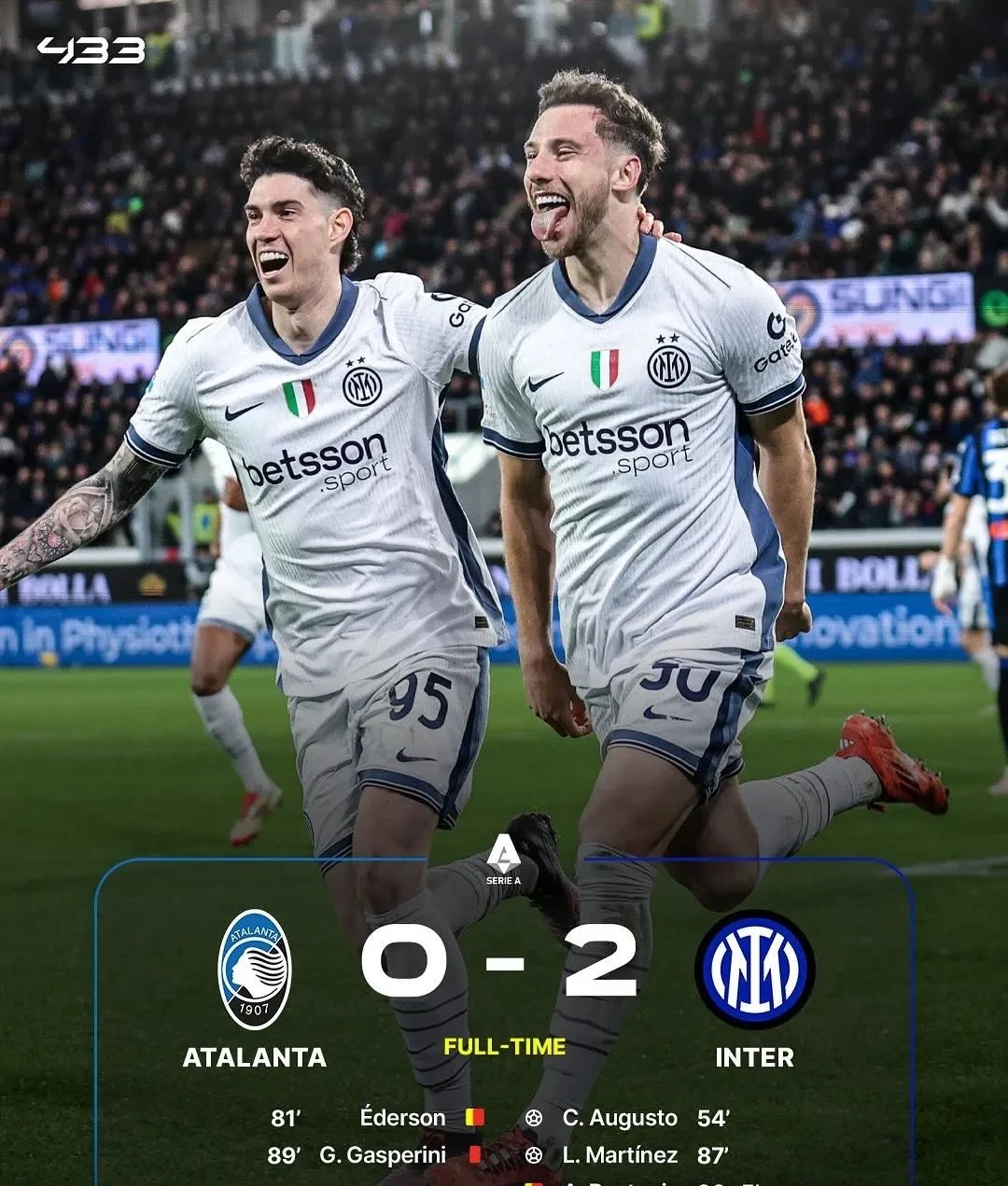 -国际米兰对阵亚特兰大，双方战力均衡